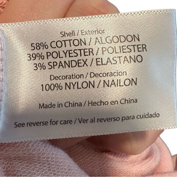 Wildfox- Women’s Coffee & Sunshine Pink Velour Statement Sweatshirt, Plus XXL - Picture 13 of 14